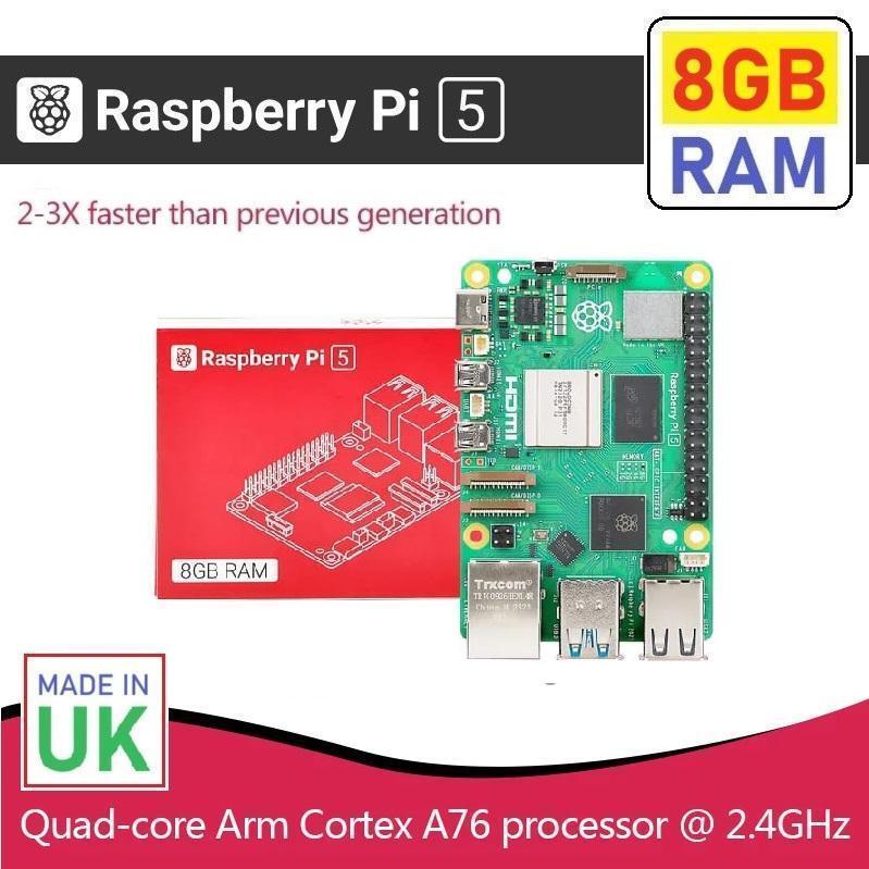 Jual Raspberry Pi 5 - 8GB RAM Quad-Core Processor 2.4GHz | Shopee Indonesia