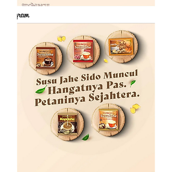Jual Susu Jahe Sidomuncul isi 10 Sachet | Shopee Indonesia