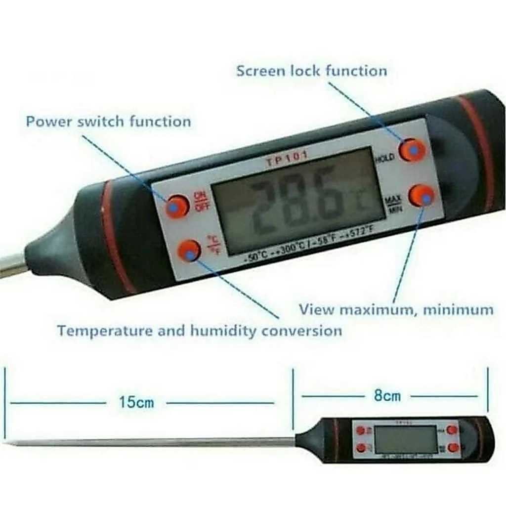 Jual Thermometer Digital LAB-D TP101 Pengukur Suhu Air Thermo ...