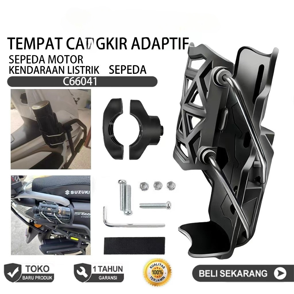 Tempat Minum Botol Motor Mounting Spion Universal
