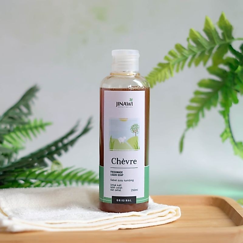 Jinawi Premium & Natural Body Wash Chevre (sabun susu kambing) 250 mL eczema-friendly BPOM HALAL (non-SLS)