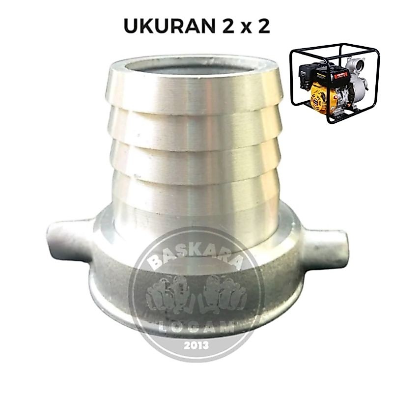 Drat Nepel Socket Sok Alkon Mesin Pompa Air Alkon Irigasi Ukuran 2 X 2 Soket Aluminium
