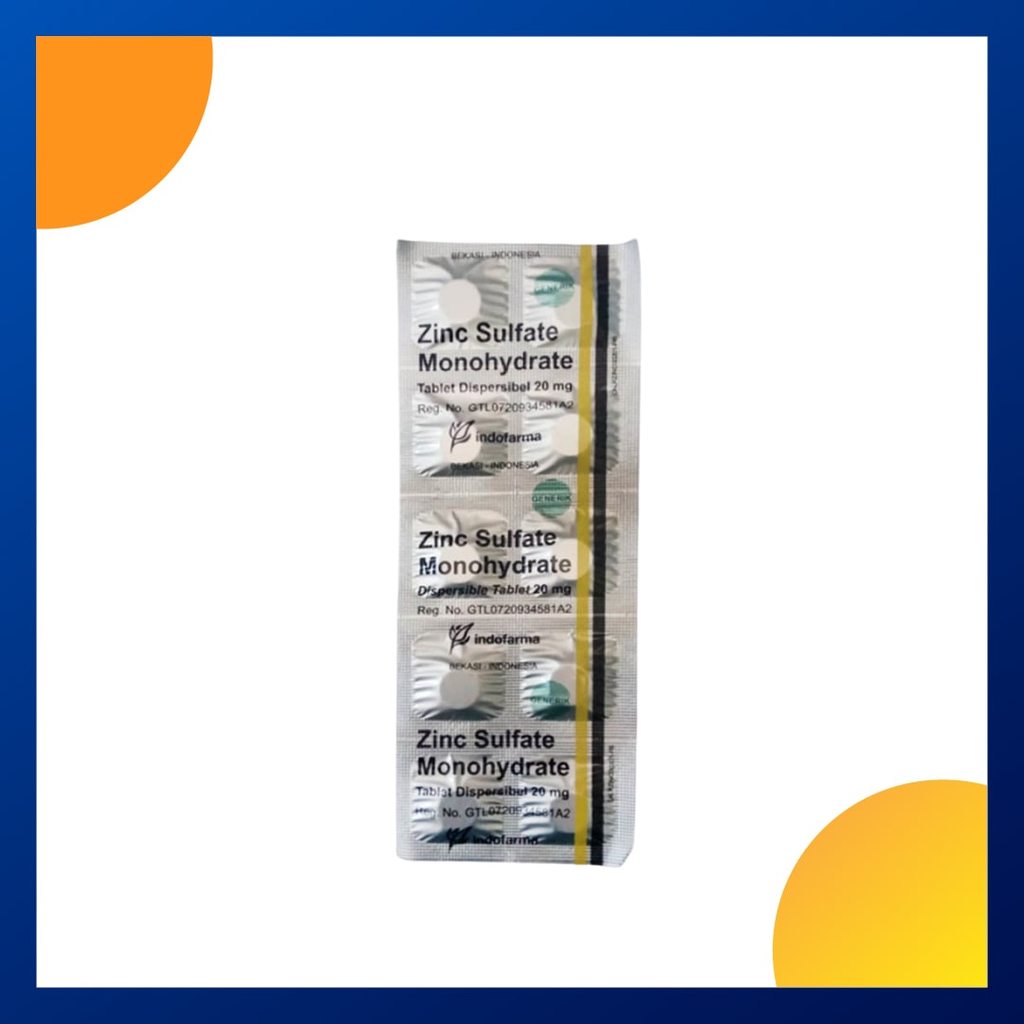 Zinc Indofarma 20 Mg Strip 10 Tablet