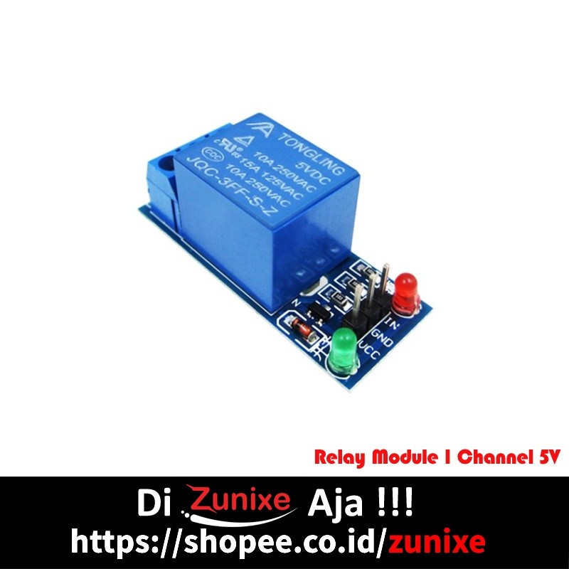 Jual Relay Module 1 Channel 5V Optocoupler 10A Active High Low untuk ...