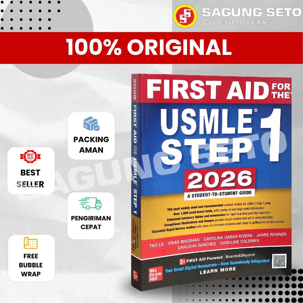 Jual BUKU FIRST AID FOR THE USMLE STEP 1 2026 A STUDENT TO STUDENT ...