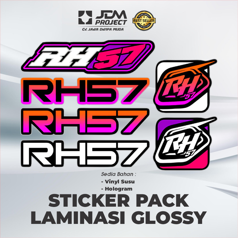 Jual Cetak Kilat - Sticker Pack Racing Hell RH57 | Shopee Indonesia