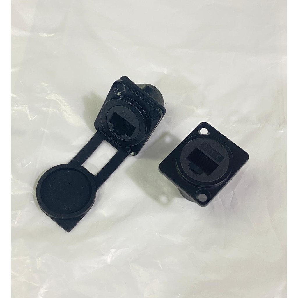 Jual D-type Module RJ45 Socket Cable Female Signal Connector Cat6 [ALFA ...