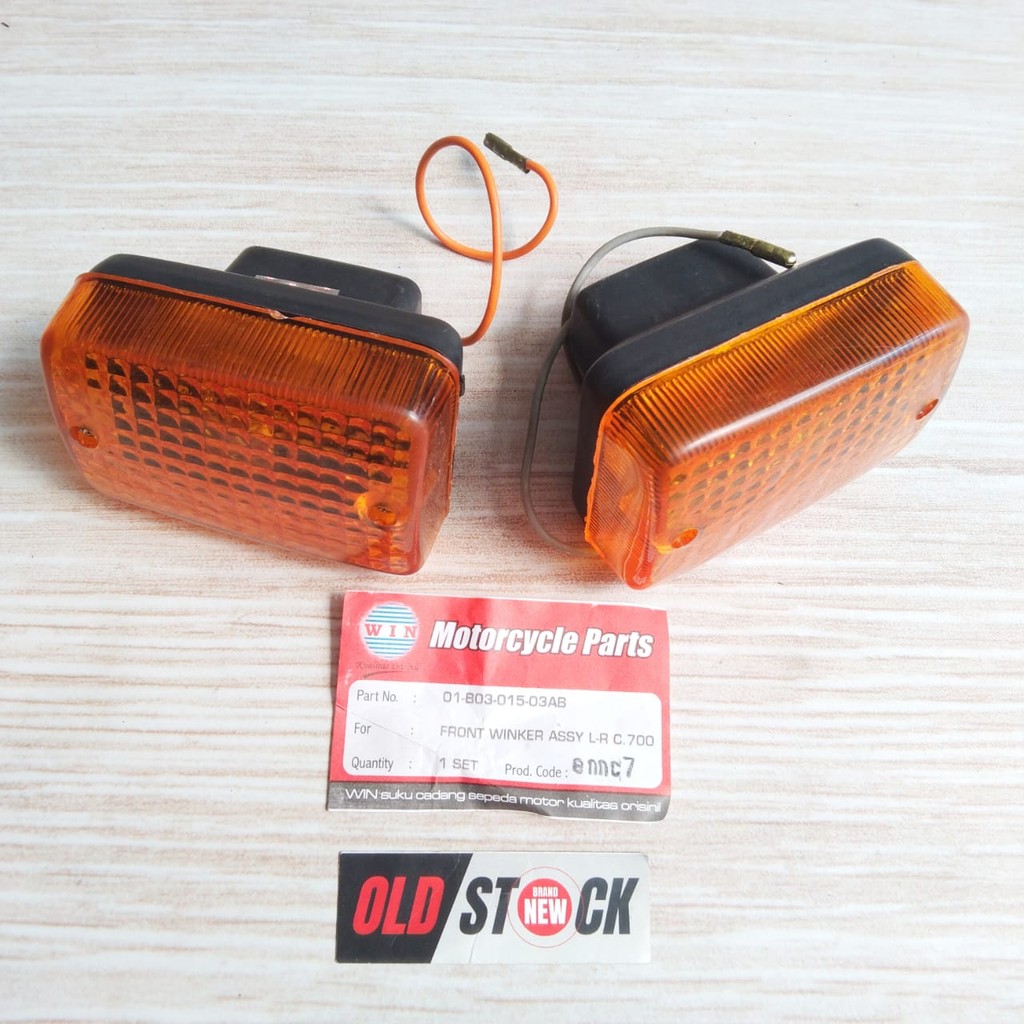 Jual LAMPU RITING LAMPU SEIN DEPAN MOTOR C700 SET NEW OLD STOCK ...