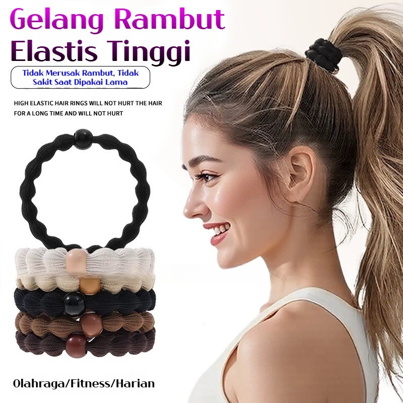 Jual Tali rambut lucu warna permen karet gelang akrilik ikat rambut ...