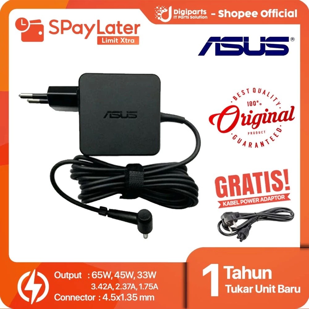 Jual ORIGINAL adaptor charger laptop asus x542 x542u x542uf x542ua ...