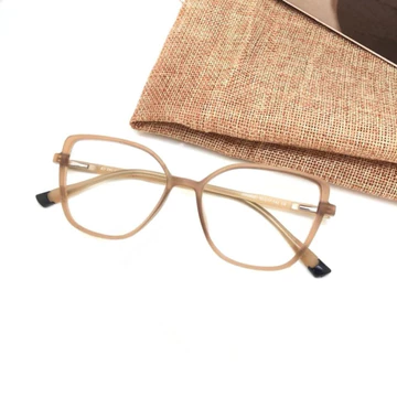 Frame Kacamata 86001 Cat Eye Besar Lebar Lentur Lensa Photocromic Bluecromic Blueray Anti