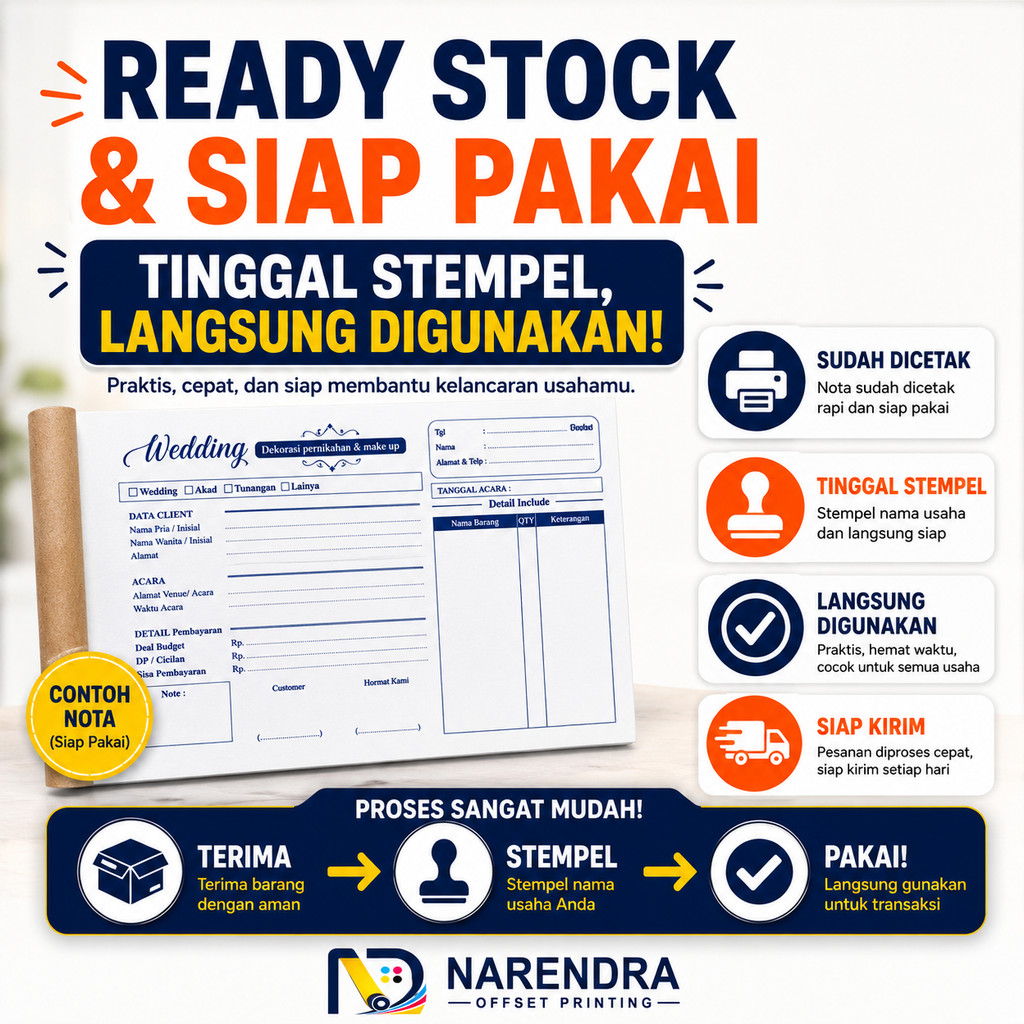 Jual Nota Makanan & Catering | Nota Restoran | Nota Cafe | Siap Pakai ...
