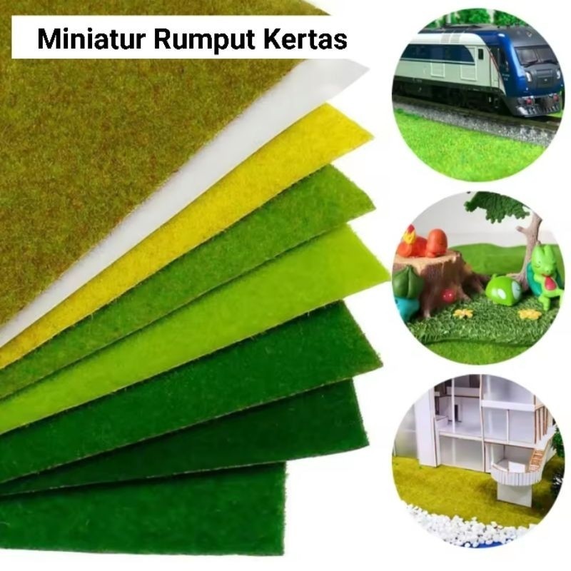 Jual Miniatur Rumput Kertas Beludru, Miniatur Rumput, Diorama rumput ...