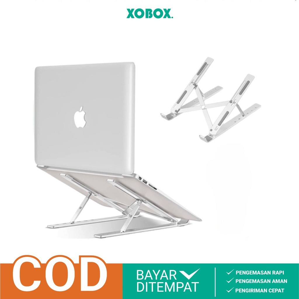 Stand Holder iPad Tablet Folding Braket FSB1 Dudukan Lipat Anti Slip Alas Brakets Pendingin Tablet AK002