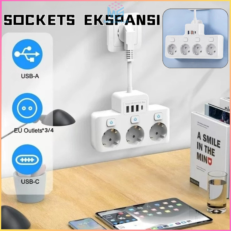 Jual 【COD】Colokan Multifungsi Converter European Plug Adapter Colokan ...