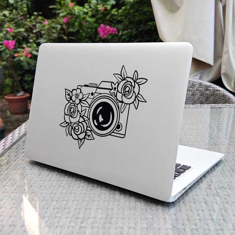 Jual Sticker Macbook Stiker Laptop Flower Camera Creative Art Decor for ...