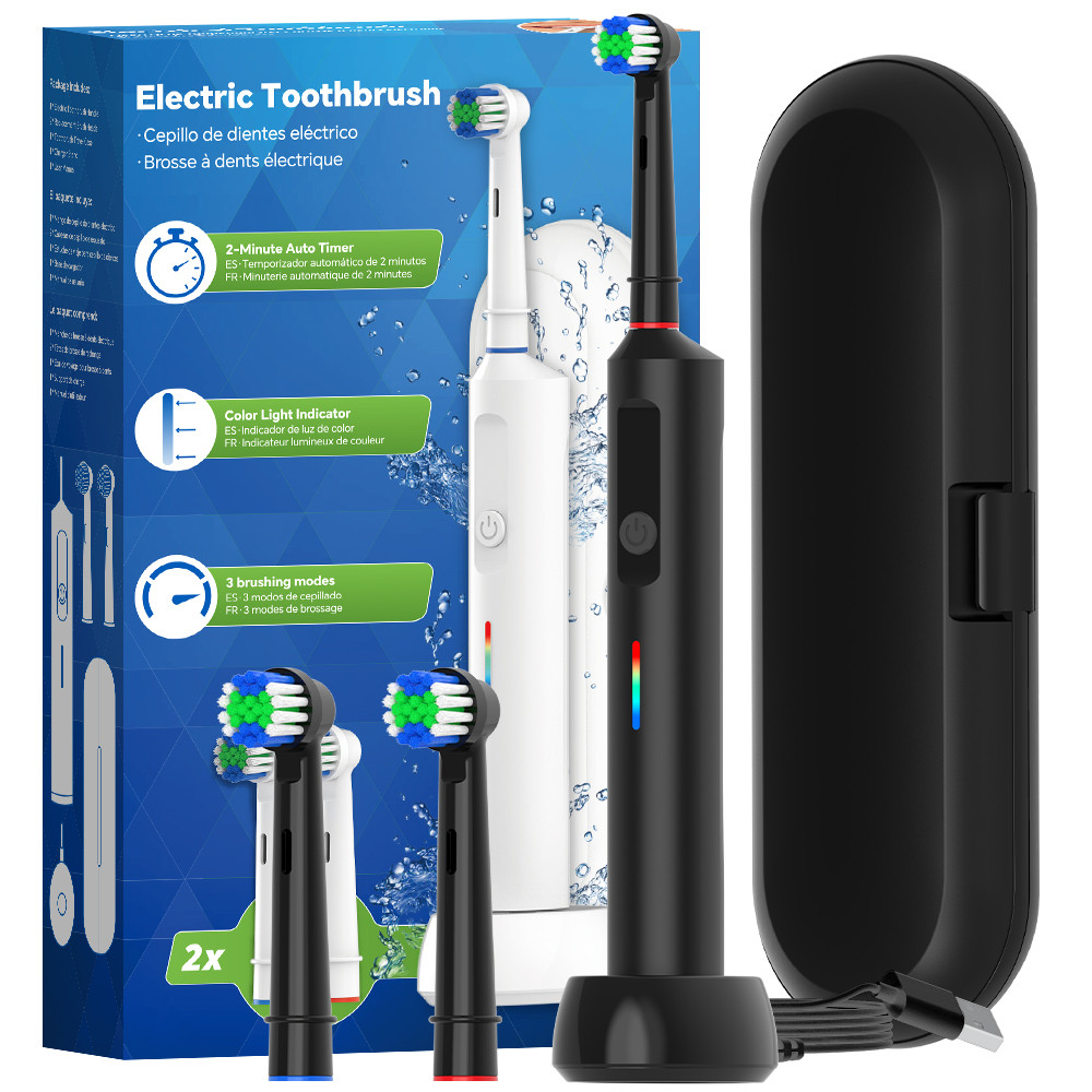 Jual Smart Wireless Charging Rotating Electric Toothbrush, 3 Modes ...