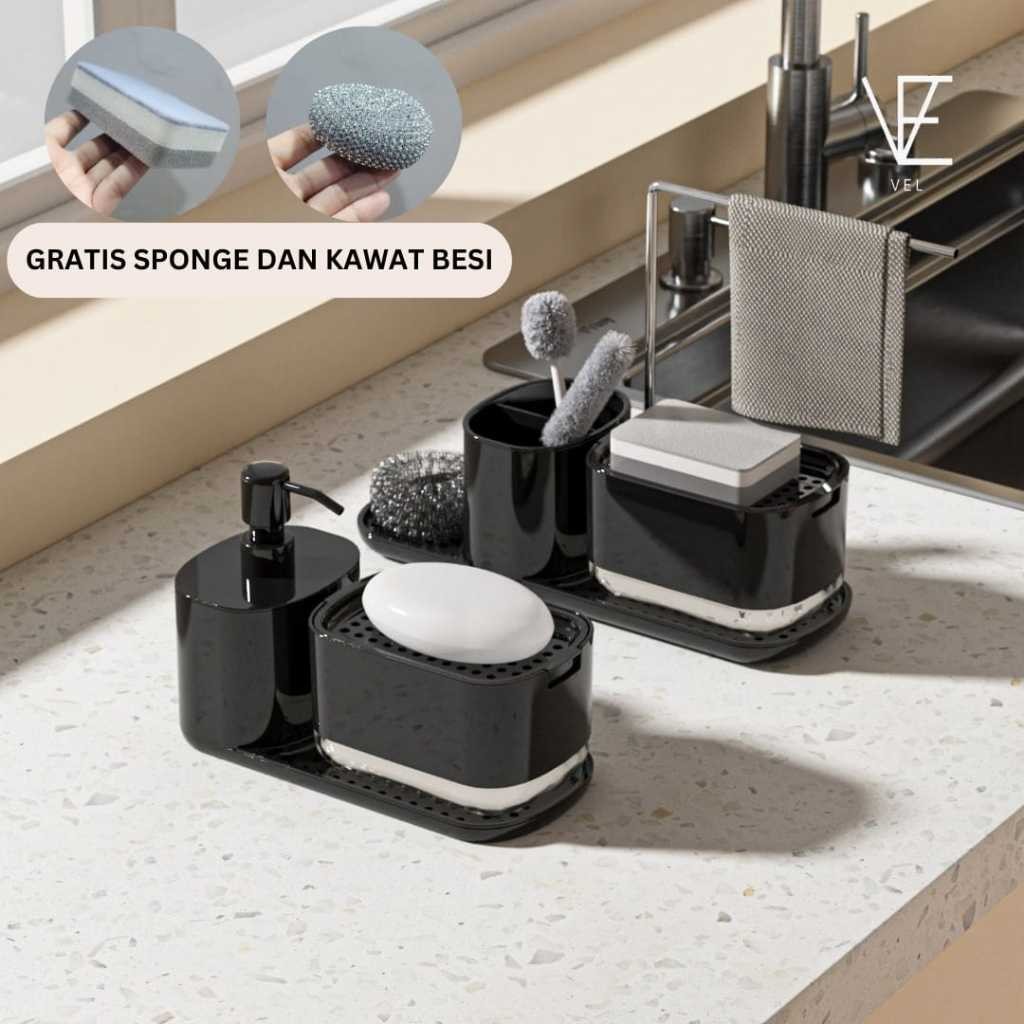 Jual Tempat sabun cuci piring tangan soap dispenser serbaguna 5 in 1 ...