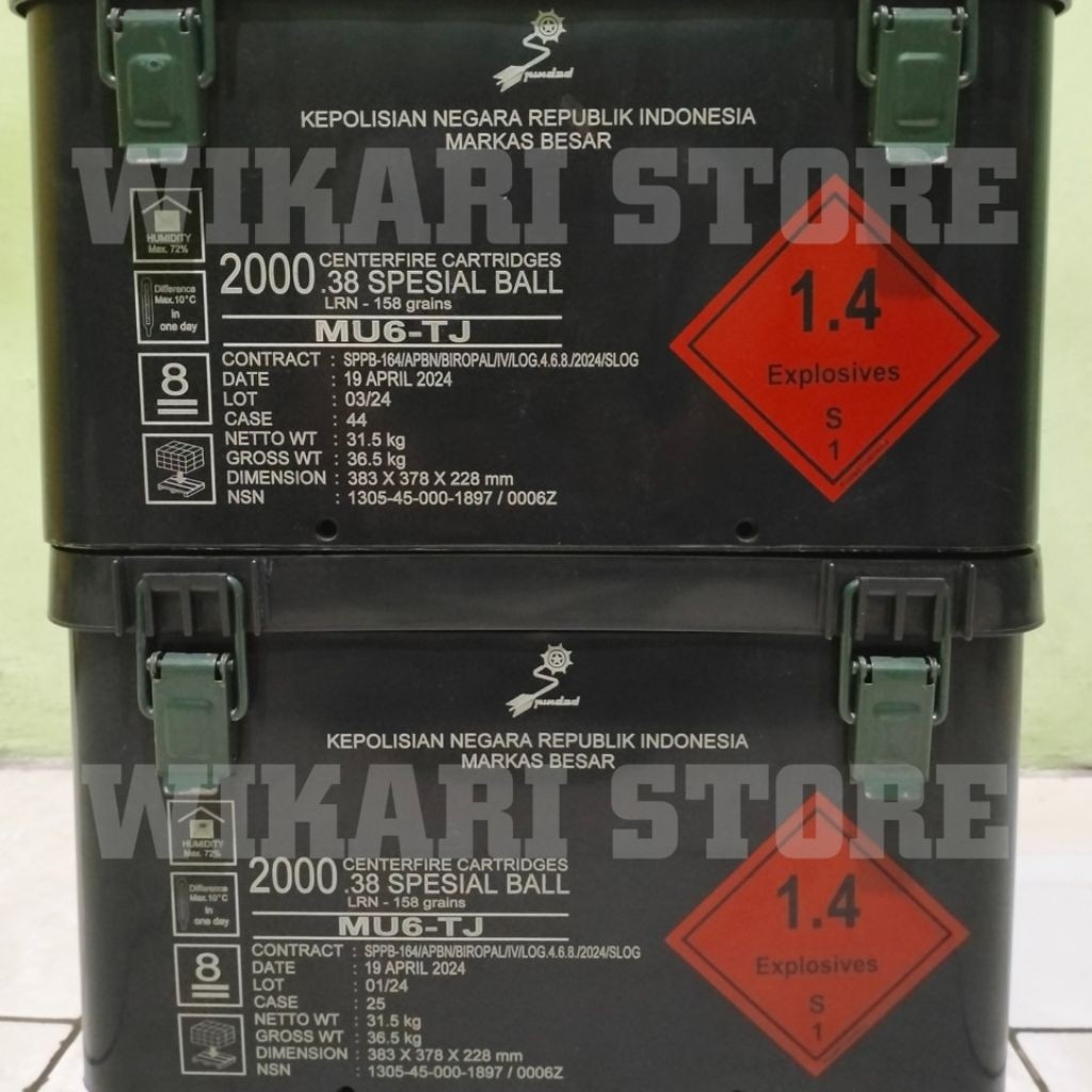 Jual New Box pindad kotak peluru army polri tni / Tool box penyimpanan ...
