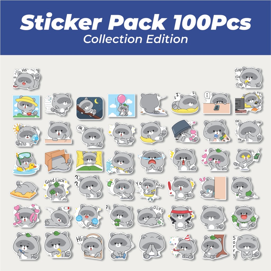 Jual Hot Stiker Tiny Ear Ronron Lucu Anti Air Stikers Berperekat ...