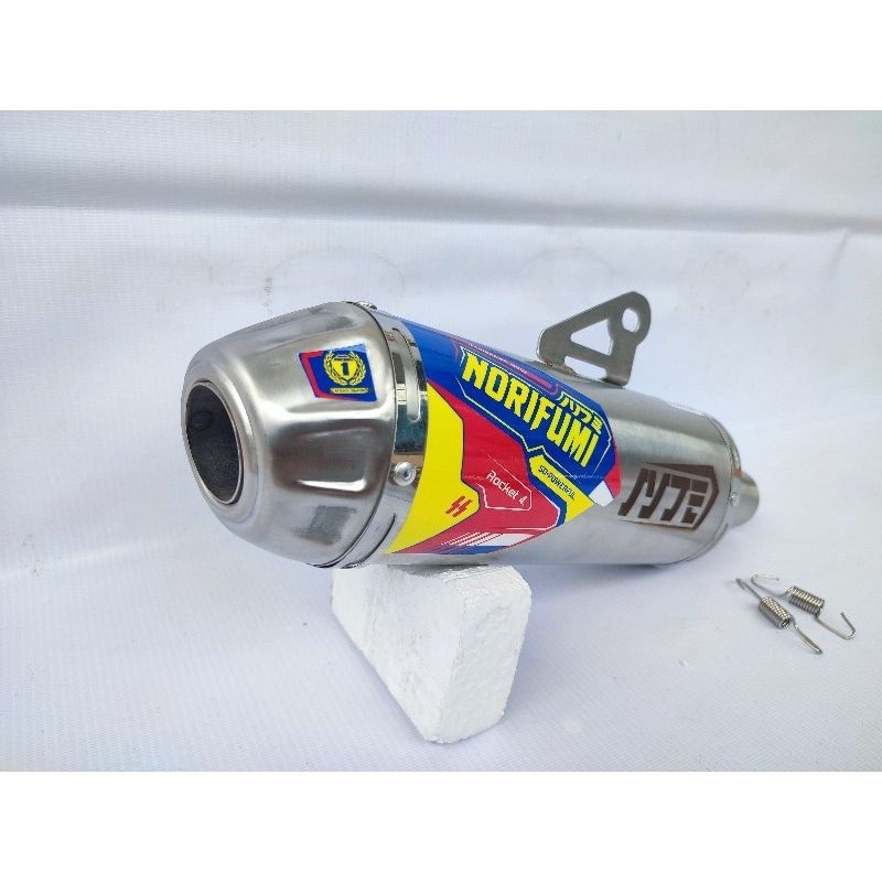 Jual Norifumi Roket 4 Standard Exhaust Silencer Klx Crf WR Viar Cross ...