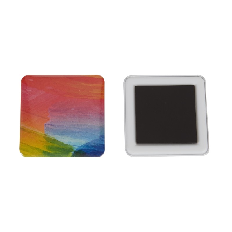 Jual 50x50mm Refrigerator Magnets Badge Button Square Button Badge ...