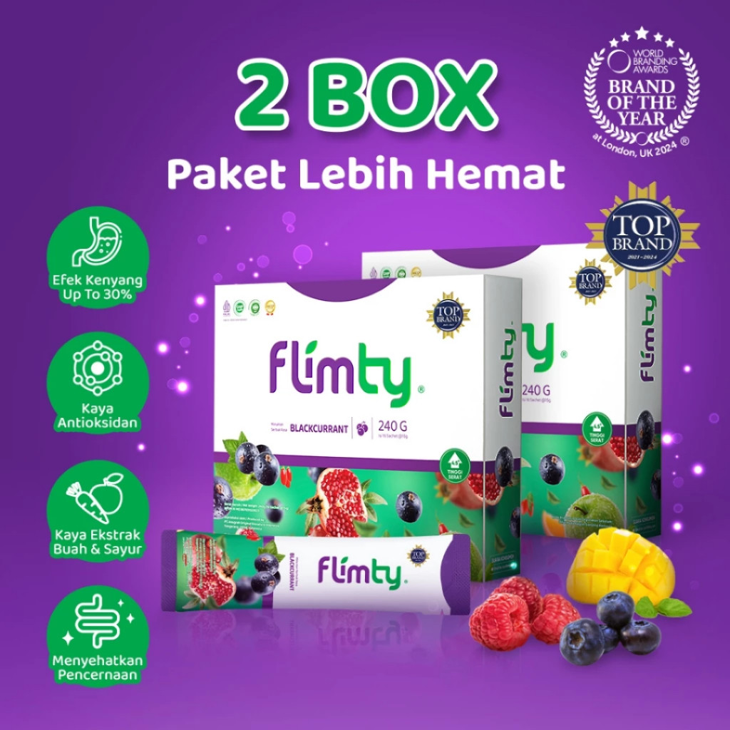 Jual Promo Flimty Fiber Paket Bundling 2 Box / Flimty Rasa Mix Mangga ...