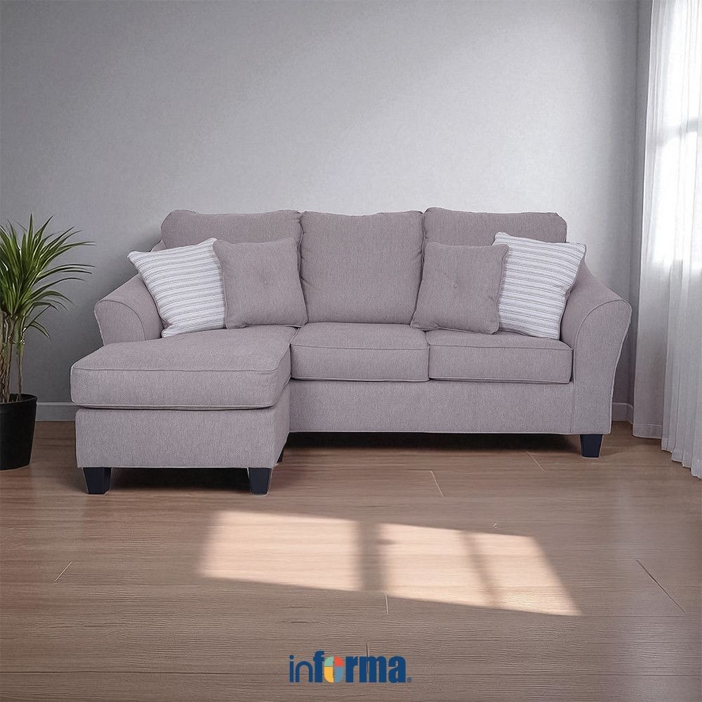 Jual Informa Ashley Abney-7 Sofa L Sectional Fabric Kiri - Cokelat Muda ...