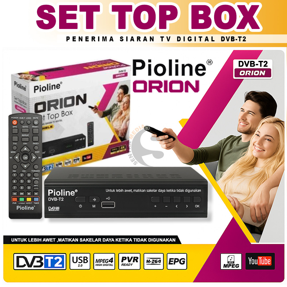 Set Top Box Pioline Orion, EVINIX & ZYREX Tv Digital PENERIMA SIARAN TV DIGITAL DVB-T2