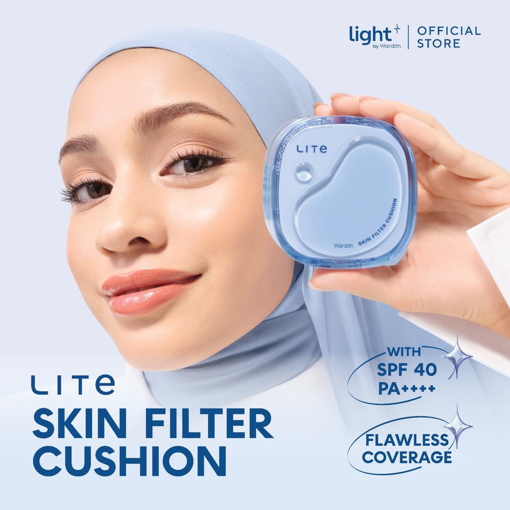 Jual NEW LAUNCH! Light+ by Wardah Lite Skin Filter Cushion 11 g ...