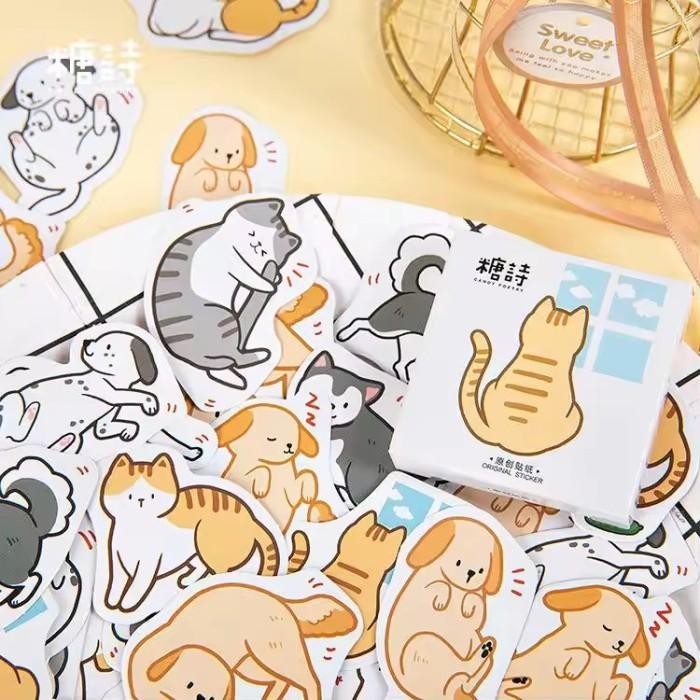 Jual Sticker Pack Isi 46 Lembar CAT KUCING LIFE Scrapbook Journal ...