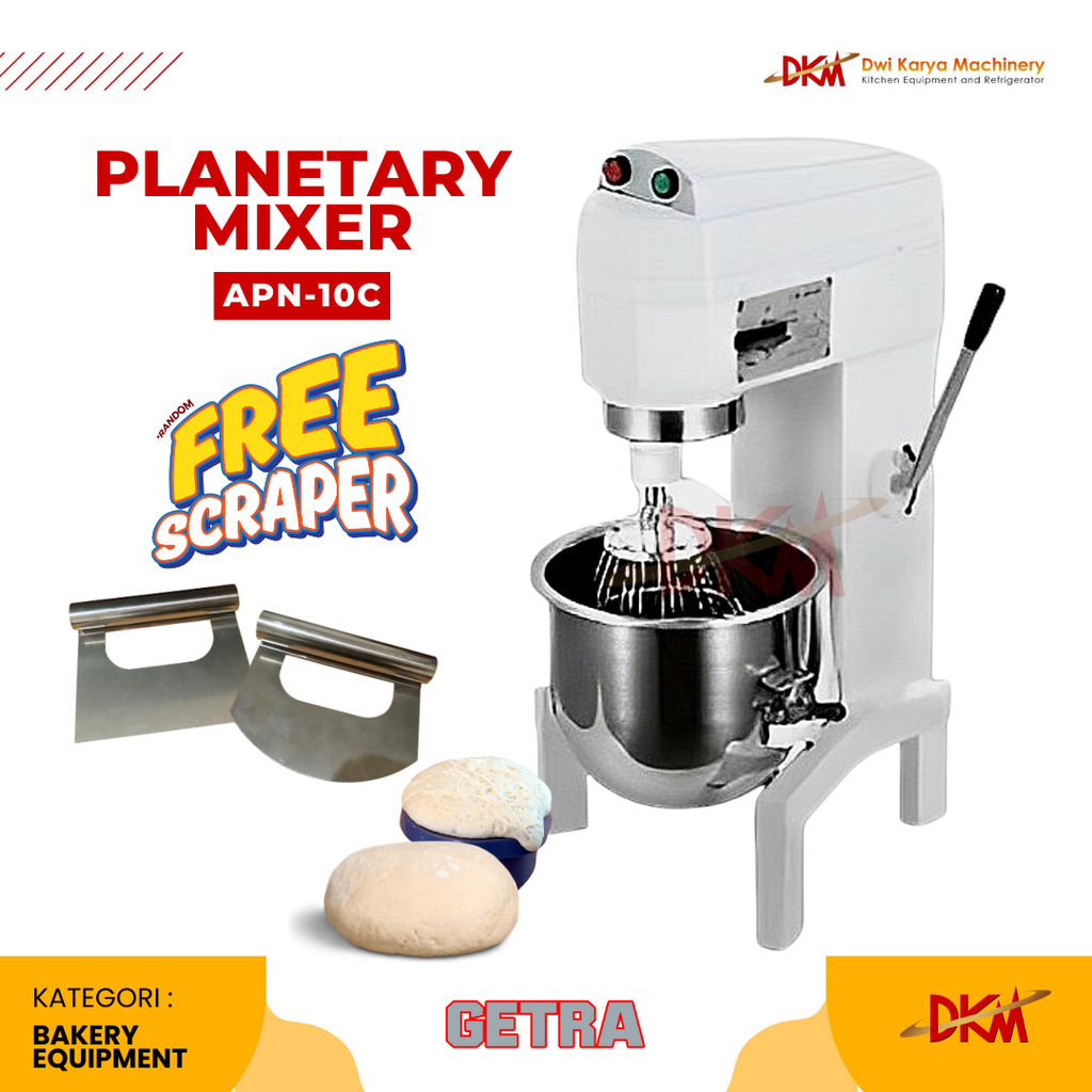 Jual Getra APN10C Planetary Mixer / Mixer Roti & Kue 10 LITER / APN-10C ...