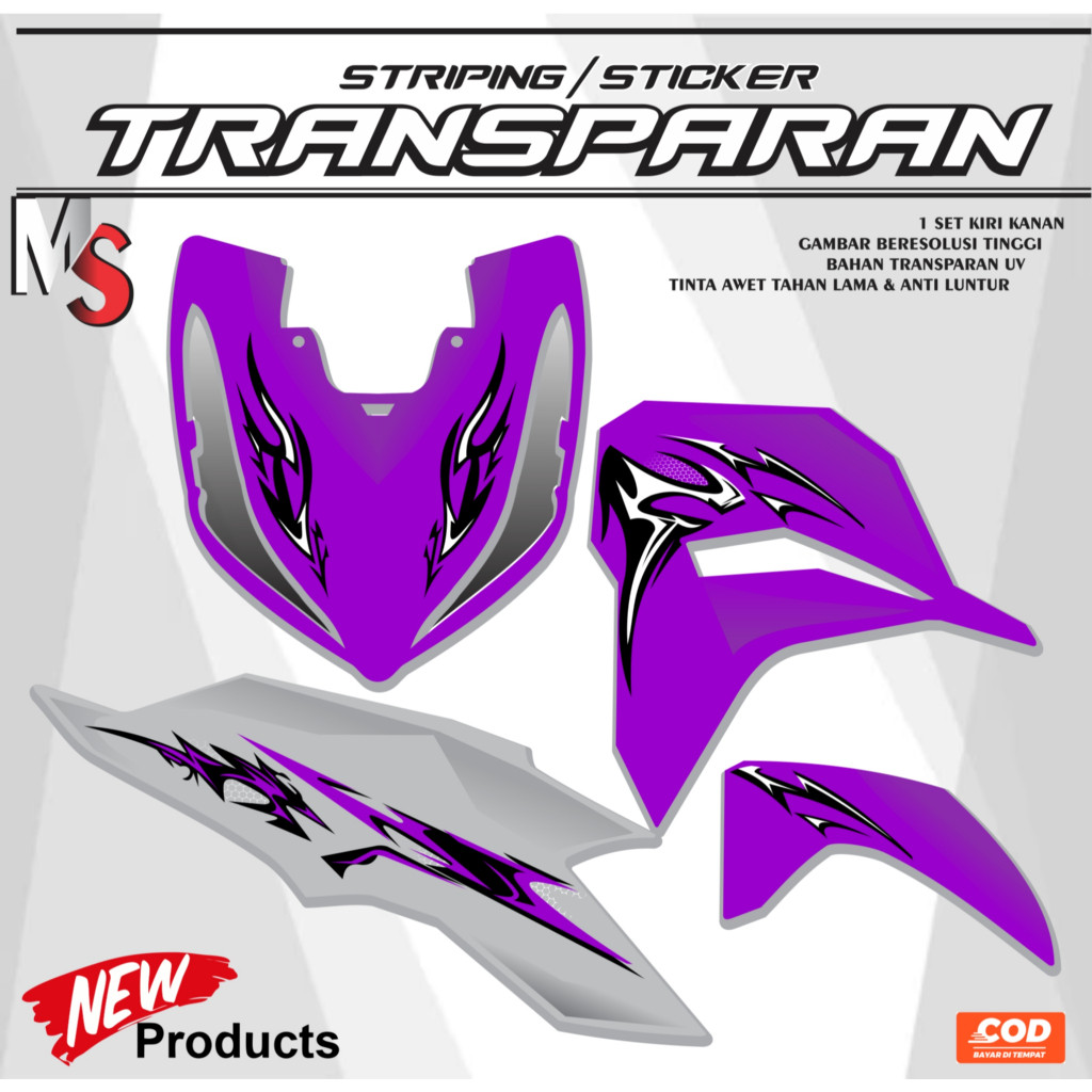 Jual STRIPING STICKER GRADASI VARIO LED NEW 125 2023 GEN 2 TRANSPARAN ...