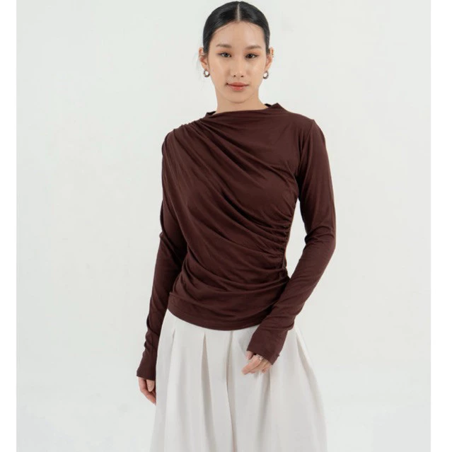 AIJO| Violet Longsleeve - Oneck Lengan Panjang Wanita Korean Style Outfit Atasan