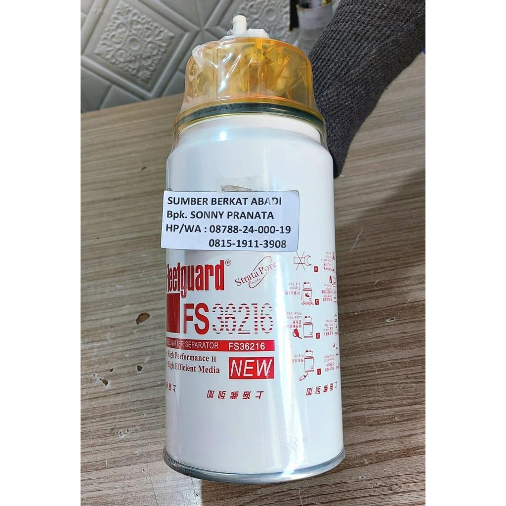 Jual FLEETGUARD FS36216 FS-36216 FS 36216 FUEL WATER SEPARATOR FILTER ...