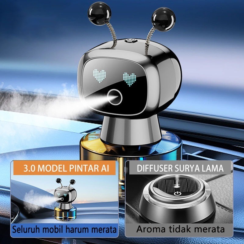 Jual Air Purifier Mobil/ AI Robot Diffuser Mobil / Parfum Mobil / Smart ...