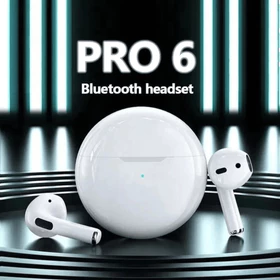 Pro 6 Bluetooth Headphone Wireless Earphone Wireless Earbuds Stereo Sport Waterproof Headset TWS
