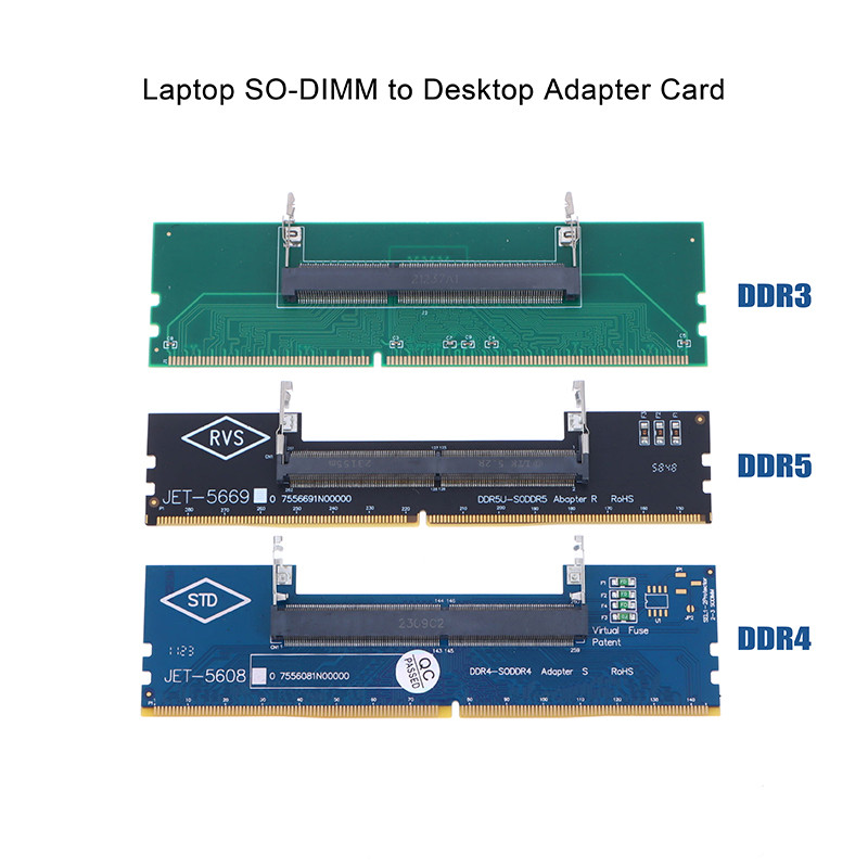 Jual DDR3 DDR4 DDR5 Laptop SO-MM to Desktop Adapter Card Converter ...