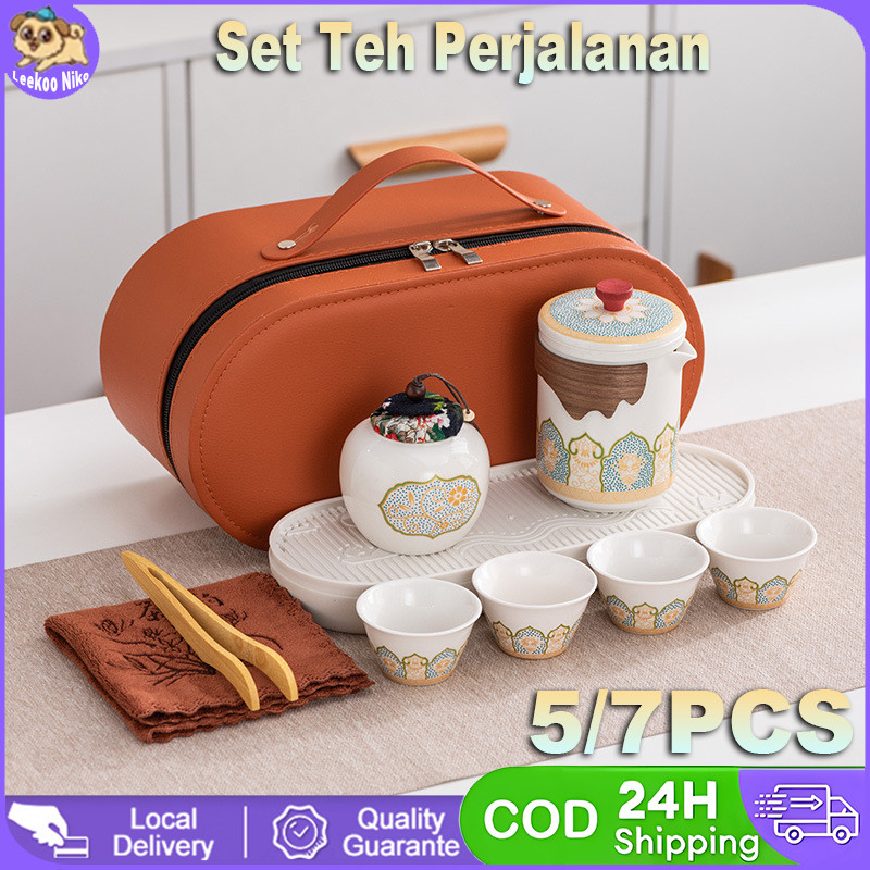Jual 5PCS/7PCS/Set Tea Set Gift Set Premium Keramik Lengkap Hampers ...