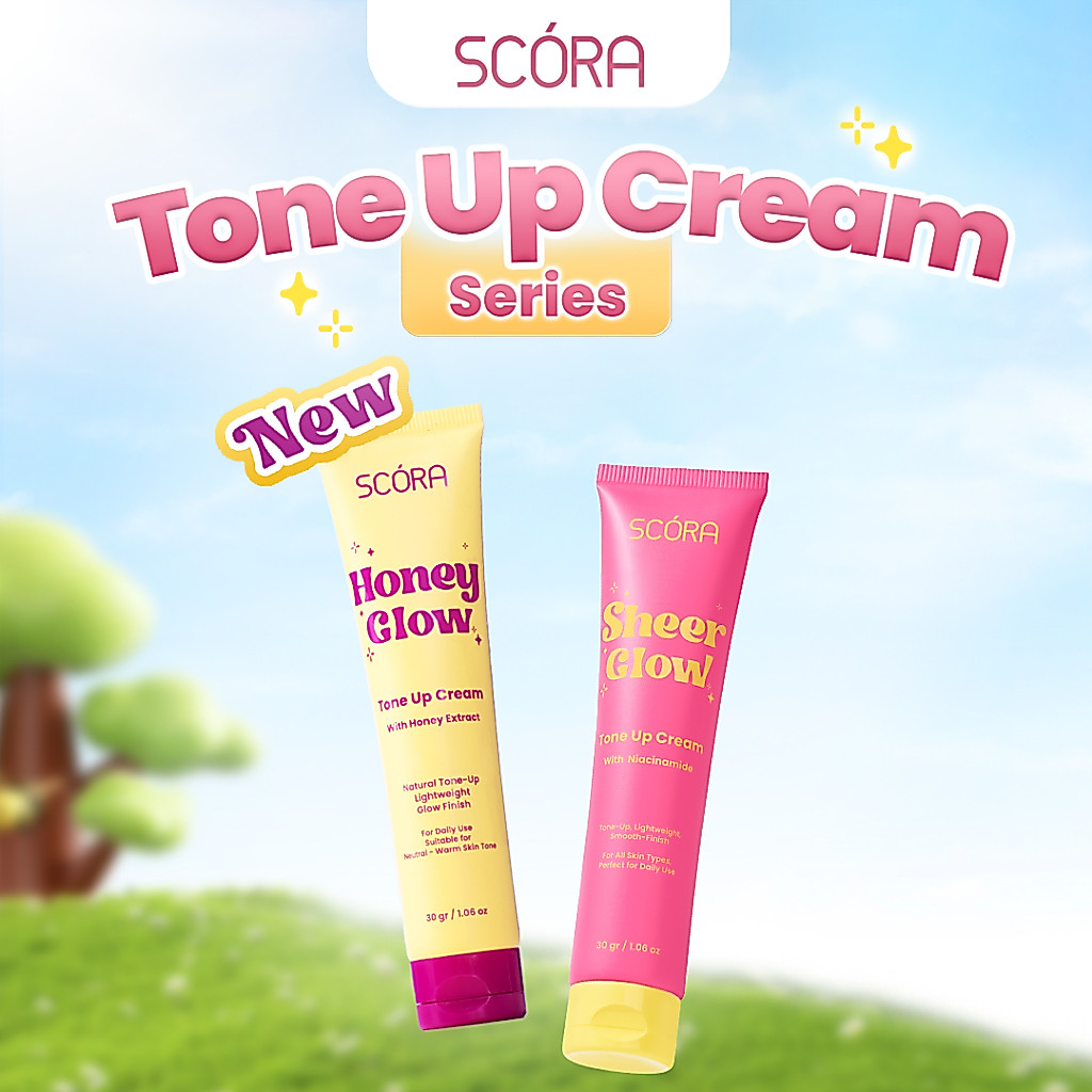 [Hero] SCORA Tone Up Cream Series 30 Gr Tone Up Viral Glowing Natural