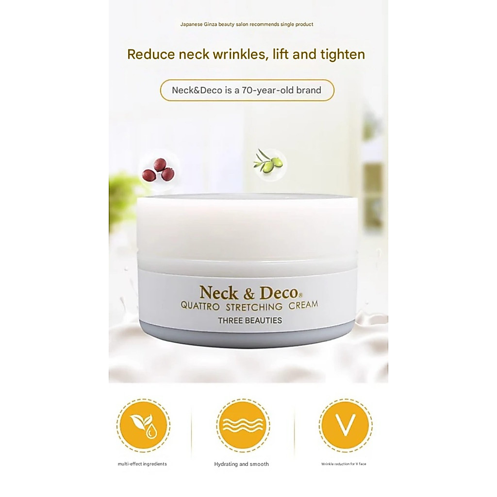 Jual NECK & DECO QUATTRO STRETCHING CREAM 80gr krim untuk