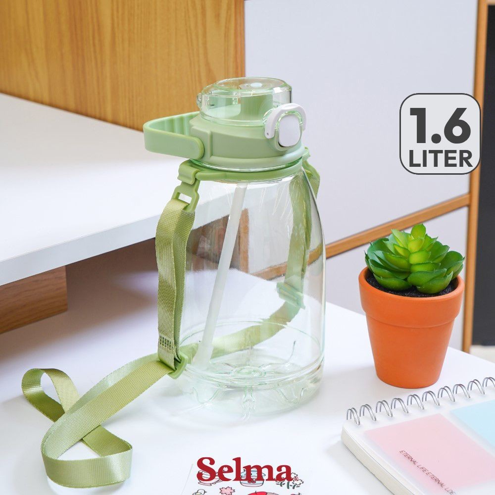 Jual Selma Flo Botol Minum Plastik 1.6 ltr Tumbler Botol Air Tempat ...