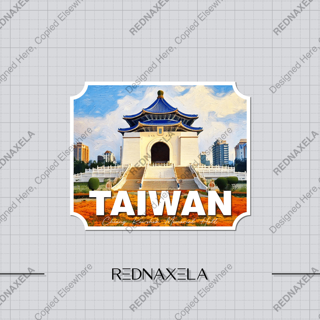 Jual Stiker Vinyl Country Taiwan Stiker Koper Outdoor Travel Sticker ...