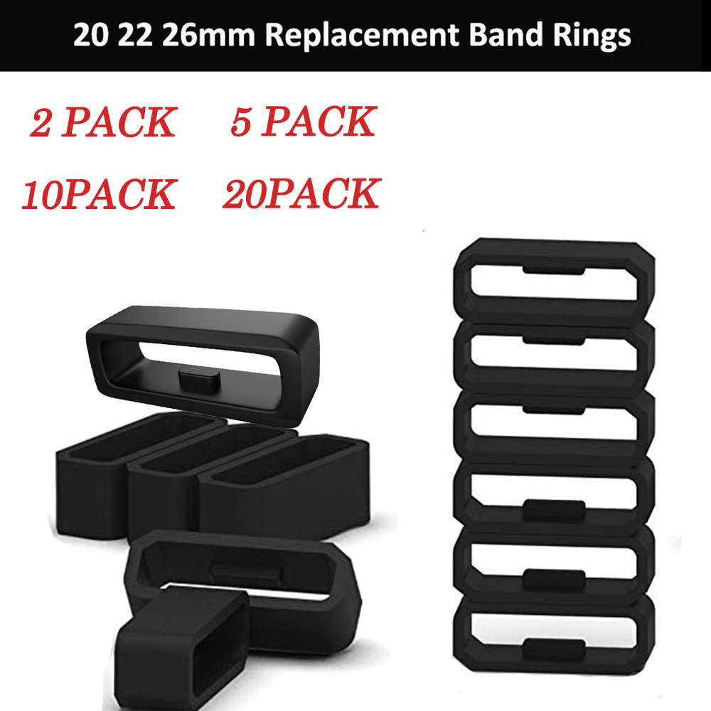 Jual 2/5/10/20pcs Rubber Band Keeper Loop Security Holder Retainer Ring ...