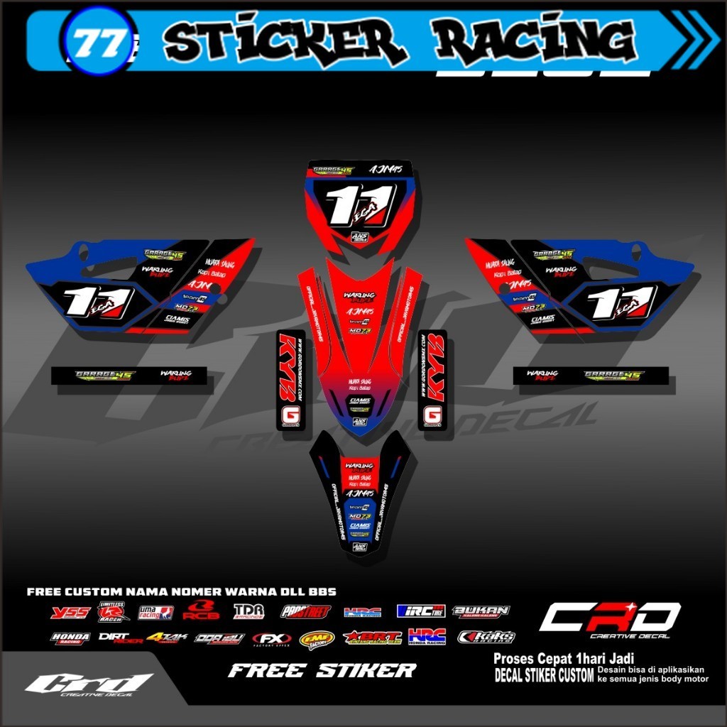 Jual Stiker Yz85 Old / New Decal Yz 85 New Bebek Standar Decal Stiker ...