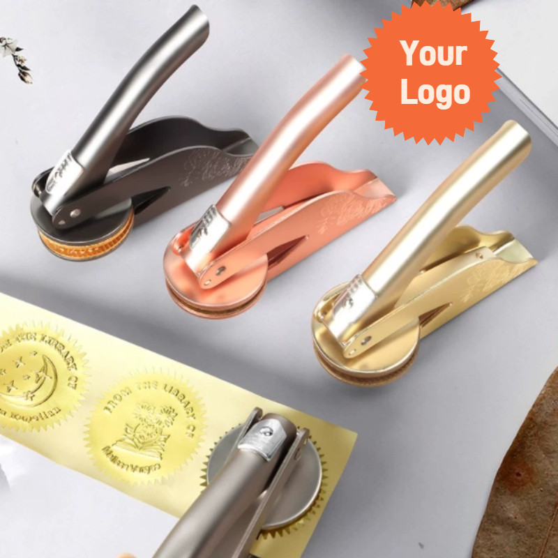 Jual Custom Stamps Embosser Stamp Personalized Wedding LOGO Seals ...