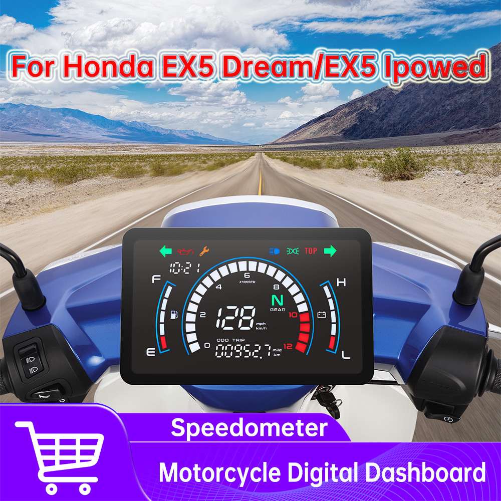 Jual Motorcycle Digital Speedometer Motobike Dashboard For Honda EX5 ...