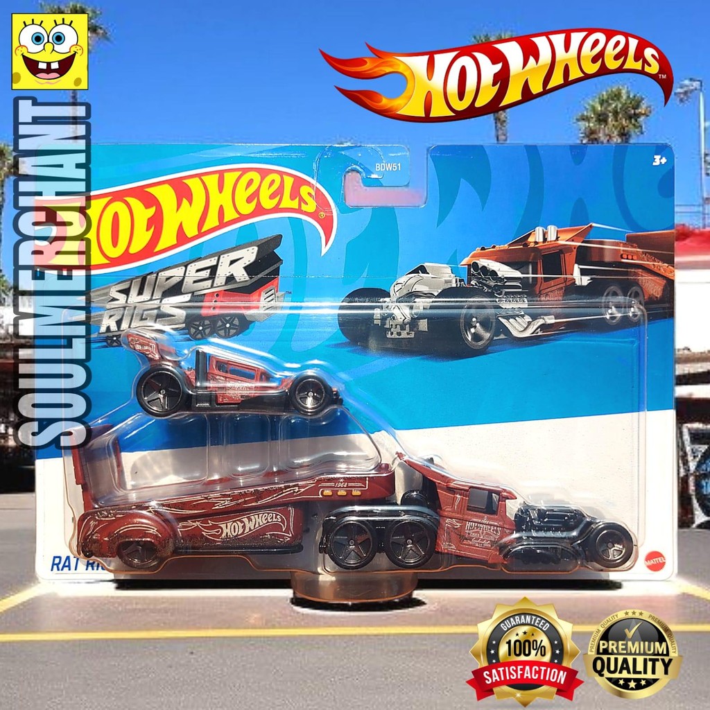 Jual Hot Wheels Super Rigs Rat Rig with Bone Speeder Diecast Truck ...