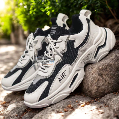 Sepatu Sport Pria Nongkrong Korean Tali Sneakers Terlaris Pria Cowok Fashion Lari Olahraga Model Cowo Jogging Korea Casual