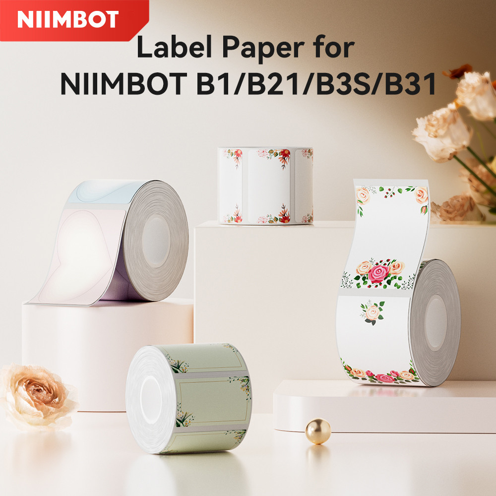 Jual 1 Roll NIIMBOT Thermal Color Label Sticker Bacord QR Code Price ...